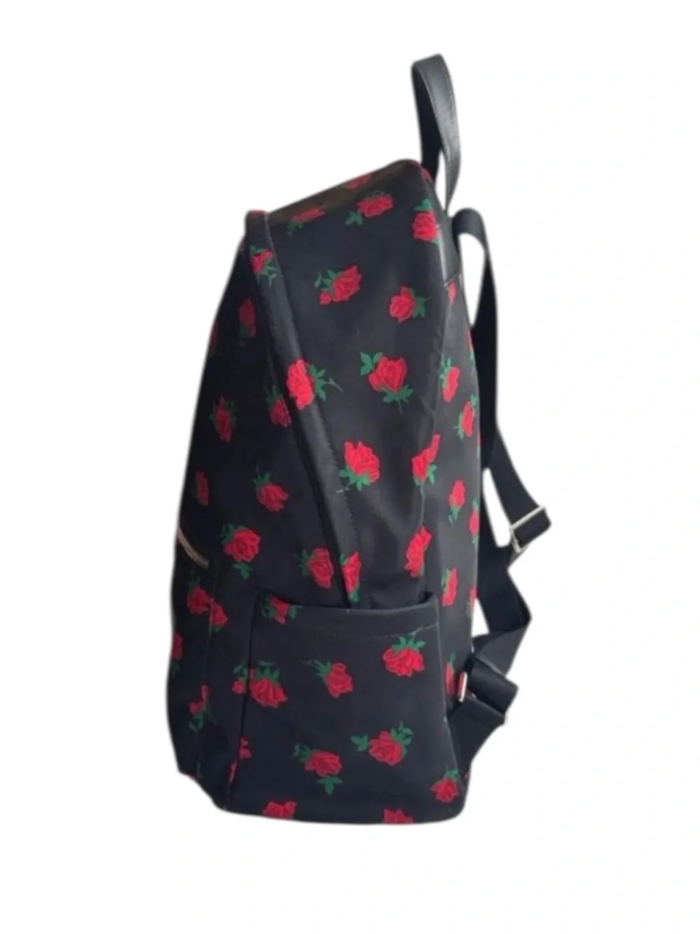 kate spade - Chelsea Med backpack with red rose print.